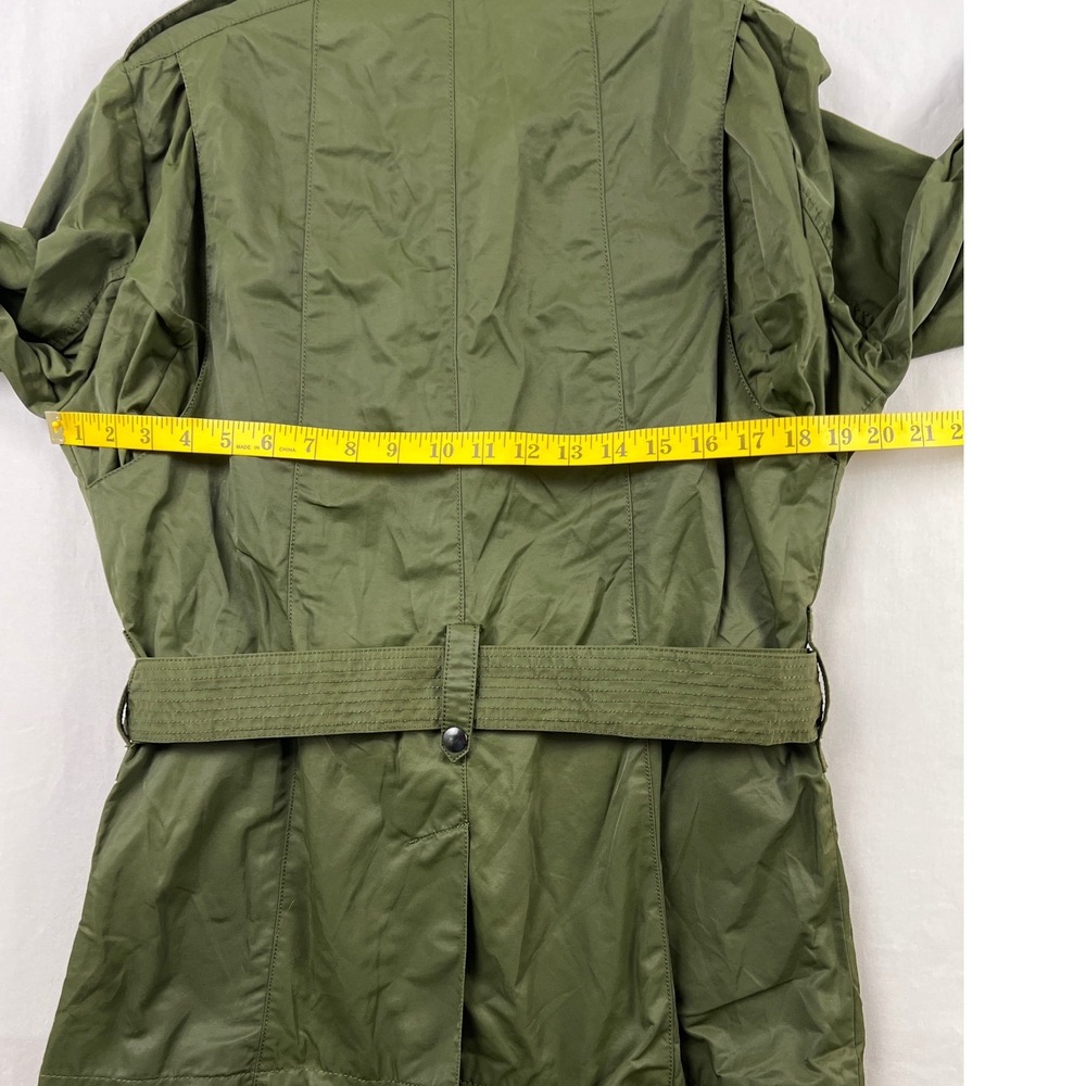Banana Republic Field Utility Jacket Womens Medium Green Belted Modern Fit 95 - Picture 5 of 9